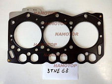 Прокладка ГБЦ YANMAR 3D68. 3TNE68, 119265-01341, YA123M1 YANMAR Japan metal
